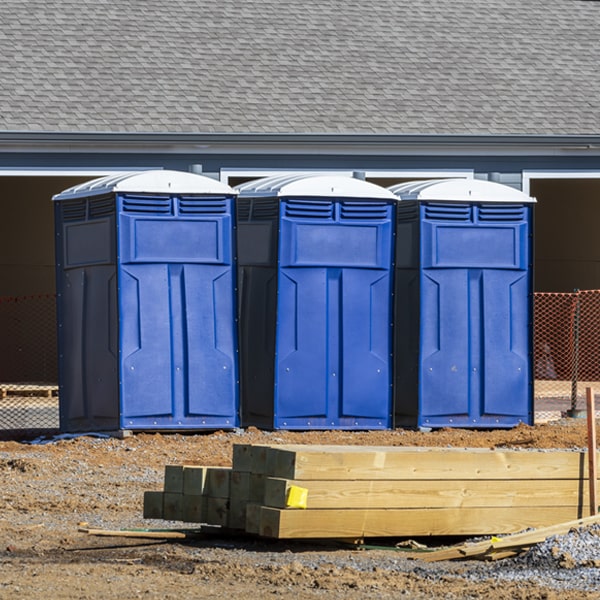 is there a specific order in which to place multiple porta potties in Bovina Center